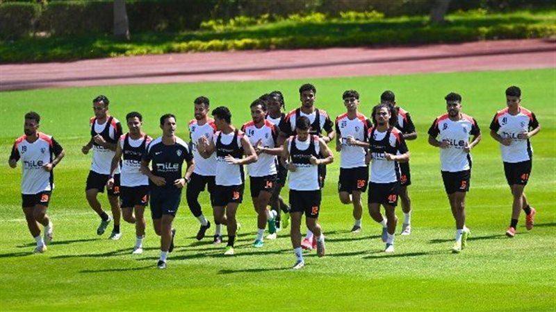 الزمالك ينقل تدريبه إلى ملعب المباراة استعدادًا لمواجهة كايزر تشيفز