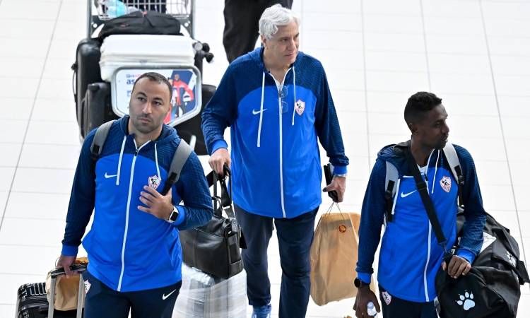 عودة بعثة الزمالك إلى القاهرة بعد التعادل مع كايزر تشيفز