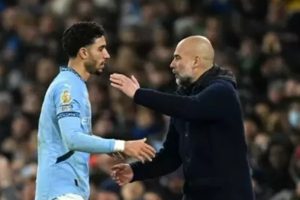 جوارديولا يشيد بأداء عمر مرموش ويؤكد صعوبة نظام دوري أبطال أوروبا