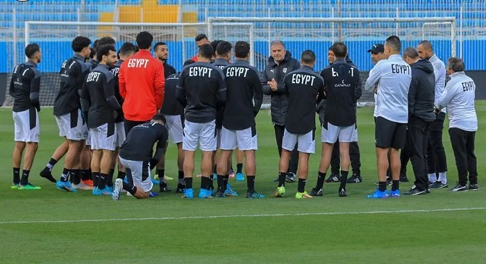 مران منتخب مصر الجماعي استعدادًا لمواجهة بنين في كأس الأمم الأفريقية
